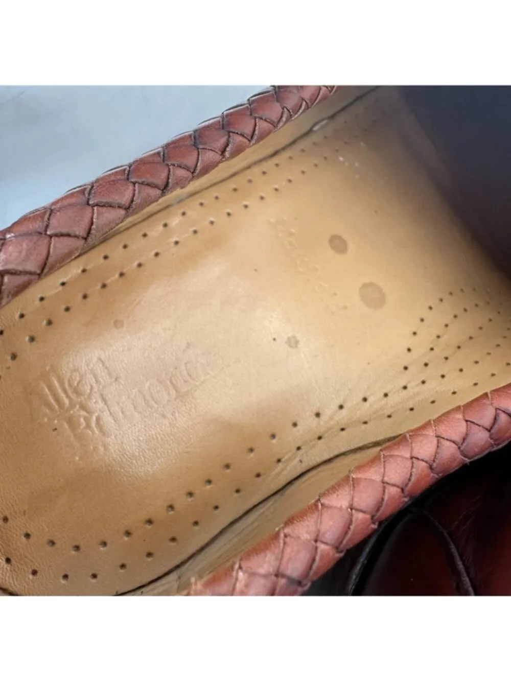 Allen Edmonds Maxfield Men Sz 7E Brown Leather Tassel Loafer Dress Shoes